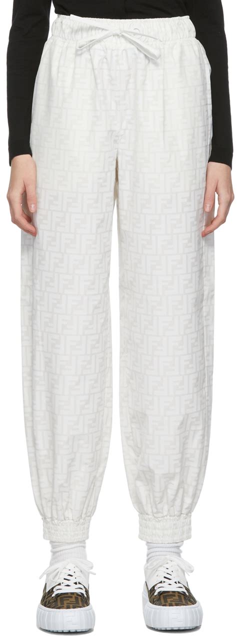 fendi white track pants|fendi handbags.